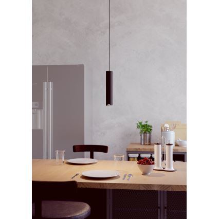 Eglo - LED RGBW prigušiva luster na sajli LED/3,7W/230V 2700-6500K crna