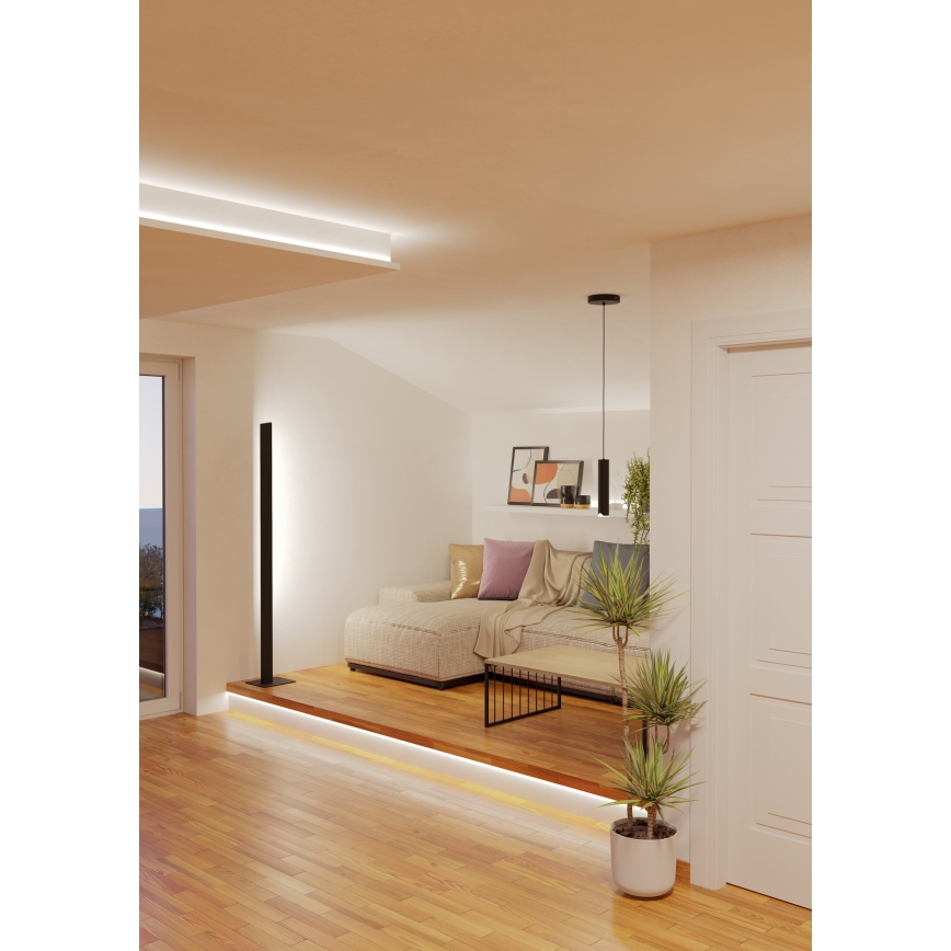 Eglo - LED RGBW prigušiva luster na sajli LED/3,7W/230V 2700-6500K crna