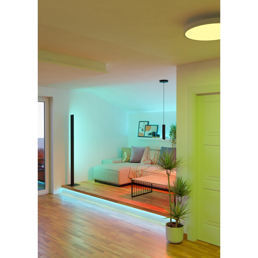 Eglo - LED RGBW prigušiva luster na sajli LED/3,7W/230V 2700-6500K crna
