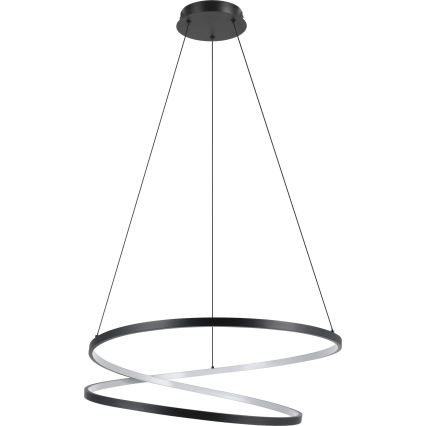 Eglo - LED luster na sajli LED/42W/230V 3000K crna