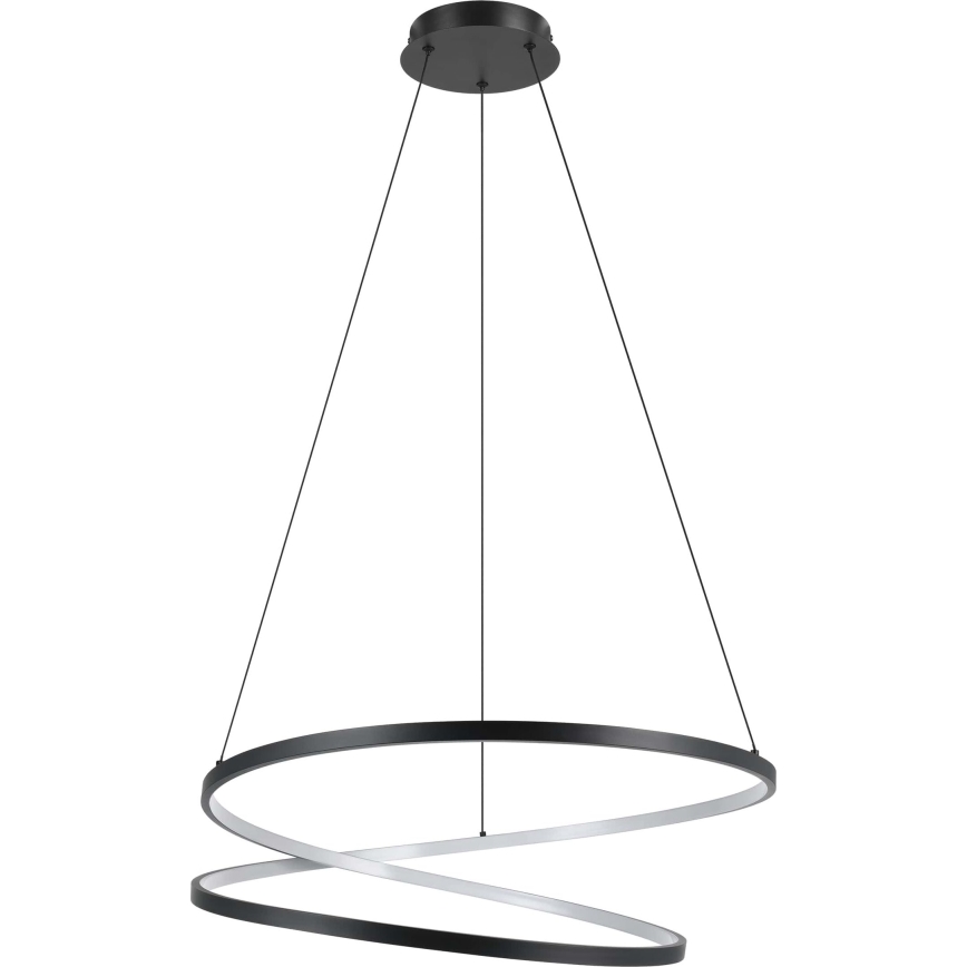 Eglo - LED luster na sajli LED/42W/230V 3000K crna