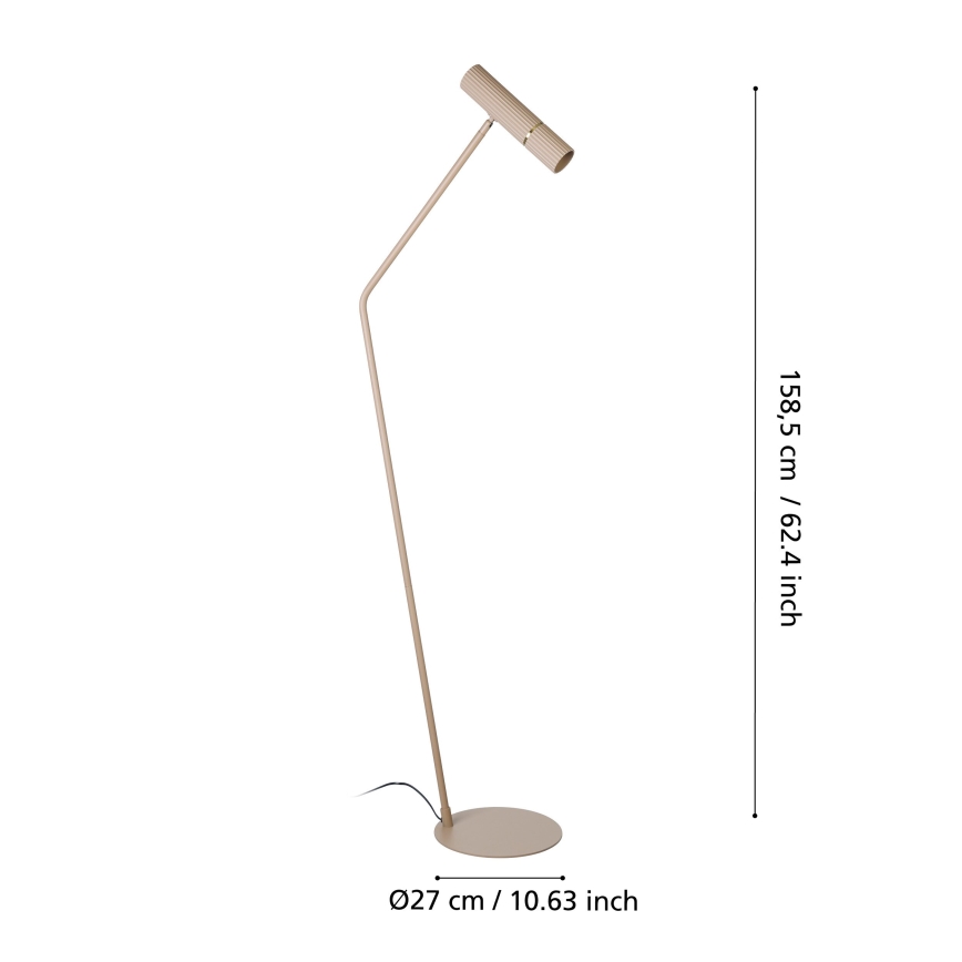 Eglo - LED podna lampa 1xGU10/5W/230V 3000K bež
