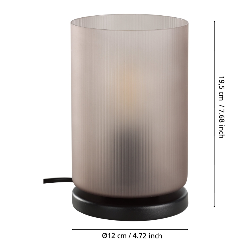 Eglo - Stona lampa 1xE27/40W/230V siva