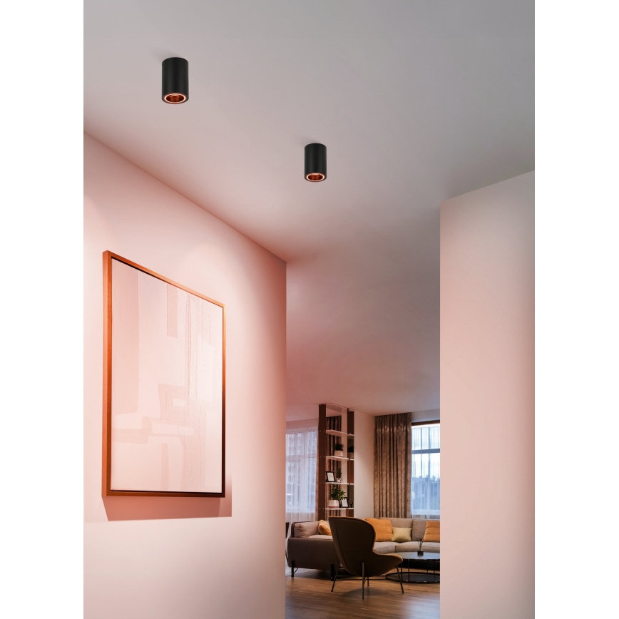 Eglo - LED RGBW prigušiva spot svetiljka LED/4,9W/230V 2700-6500K crna