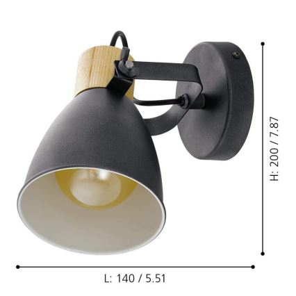 Eglo - Spot svetiljka 1xE27/25W/230V