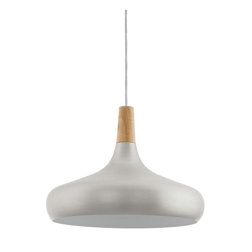 Eglo - Luster na sajli 1xE27/40W/230V, prečnik 40 cm, srebrna