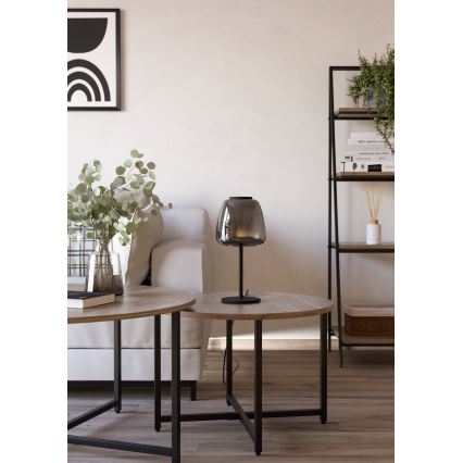 Eglo - prigušiva LED RGBW stona lampa LED/7,7W/230V 2700-6500K zadimljena