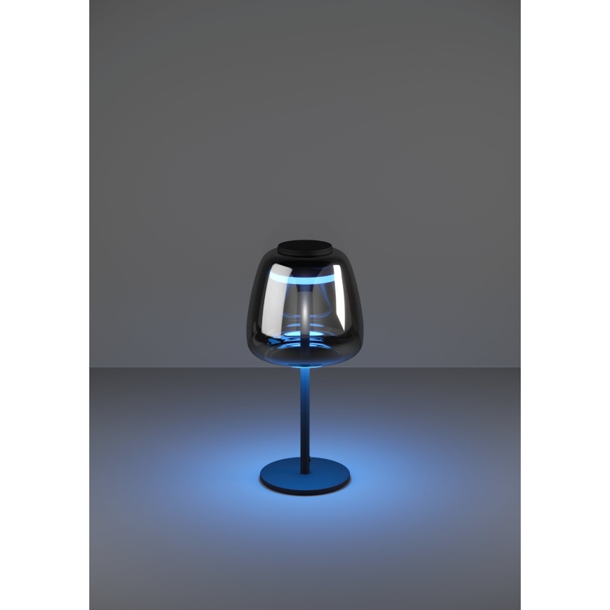 Eglo - prigušiva LED RGBW stona lampa LED/7,7W/230V 2700-6500K zadimljena
