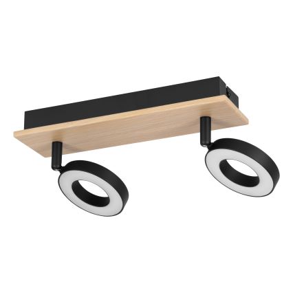 Eglo - LED spot svetiljka 2xLED/4,2W/230V crna/braon