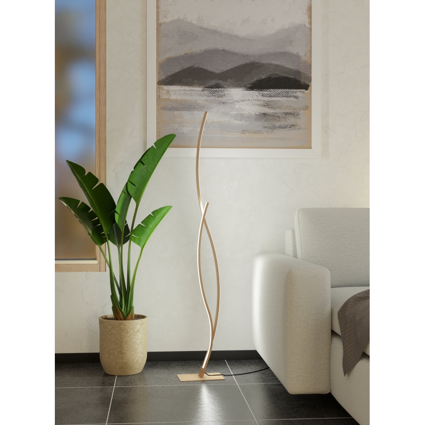 Eglo - LED podna lampa LED/20W/230V 4000K bež