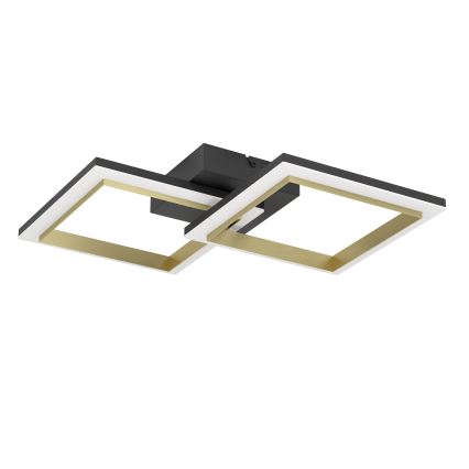 Eglo - LED prigušiva plafonska lampa LED/18,4W/230V 4000K crna/zlatna