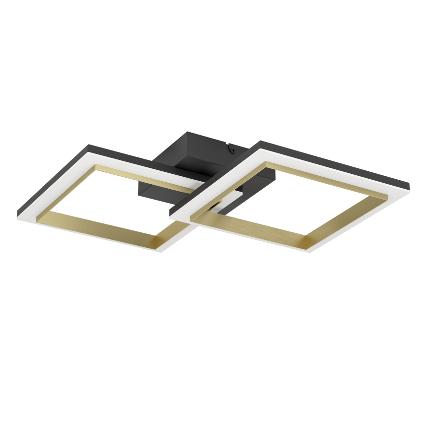 Eglo - LED prigušiva plafonska lampa LED/18,4W/230V 4000K crna/zlatna