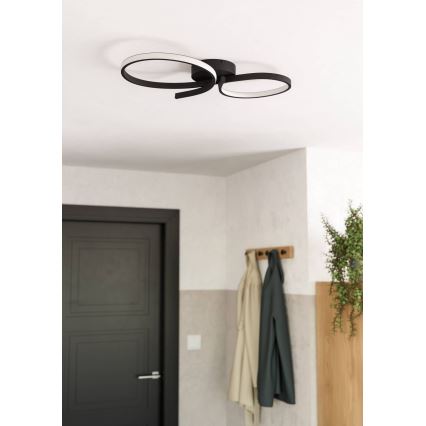 Eglo - LED stropno svetlo LED/21W/230V 3000K crna
