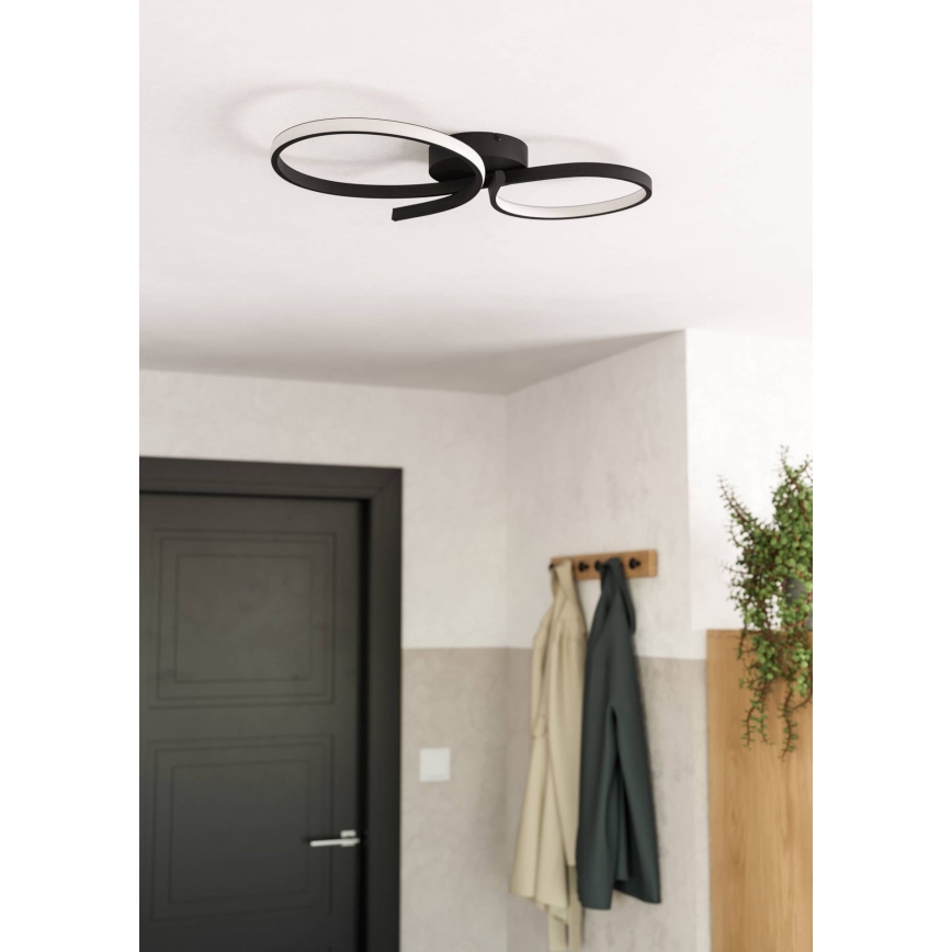 Eglo - LED stropno svetlo LED/21W/230V 3000K crna