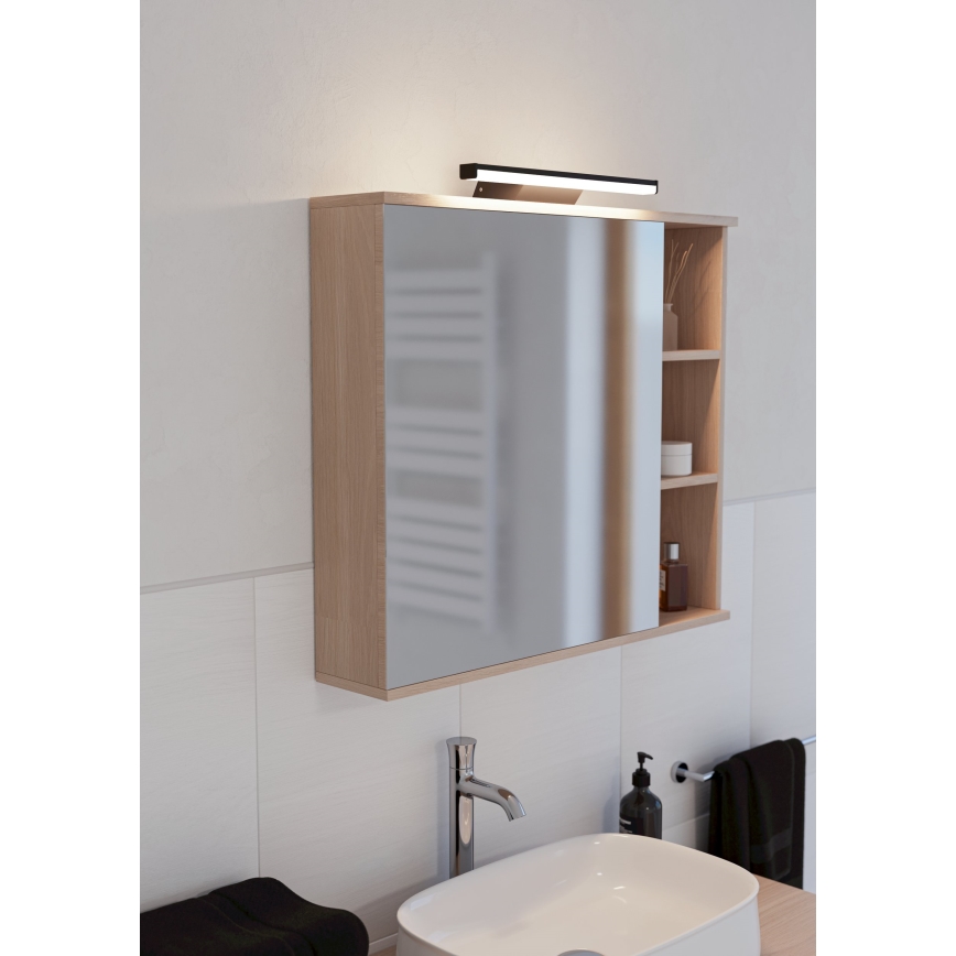 Eglo - LED RGBW prigušiva rasveta za kupatilska ogledala LED/12W/230V 2700-6500K IP44 crna