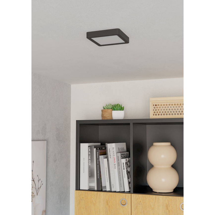 Eglo - LED plafonsko svetlo LED/7W/230V 2700/4000/6500K 15x15cm crna