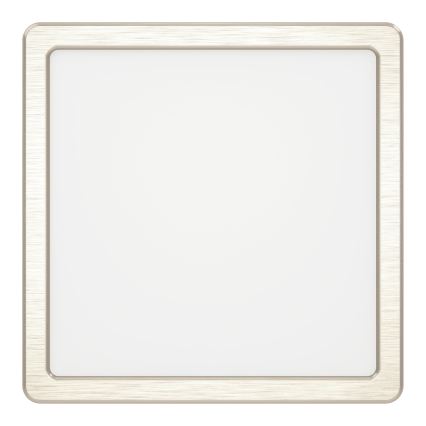 Eglo - LED plafonsko svetlo LED/10,5W/230V 2700/4000/6500K 22x22 cm mat hrom