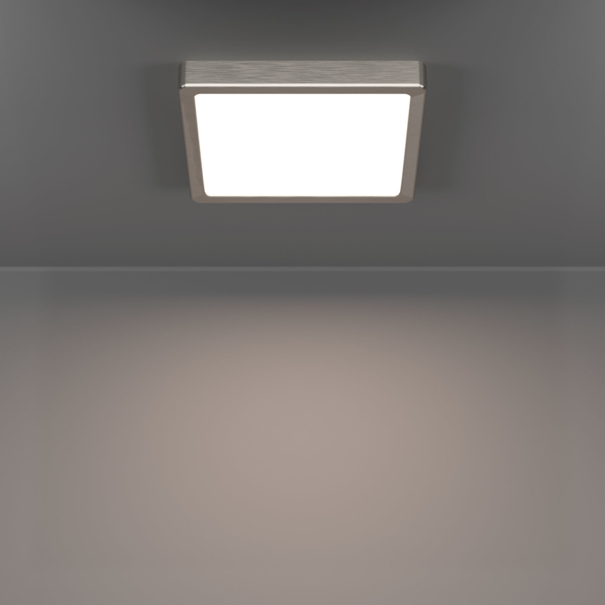 Eglo - LED plafonsko svetlo LED/10,5W/230V 2700/4000/6500K 22x22 cm mat hrom