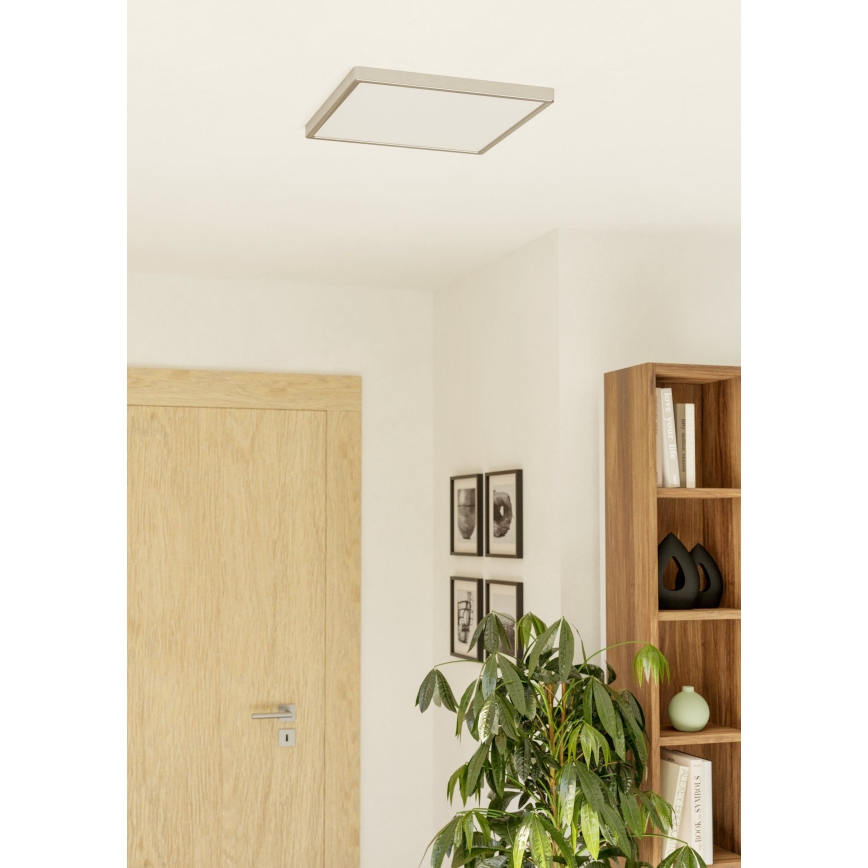 Eglo - LED stropna svetiljka LED/17,5W/230V 2700/4000/6500K 39x39 cm mat hrom