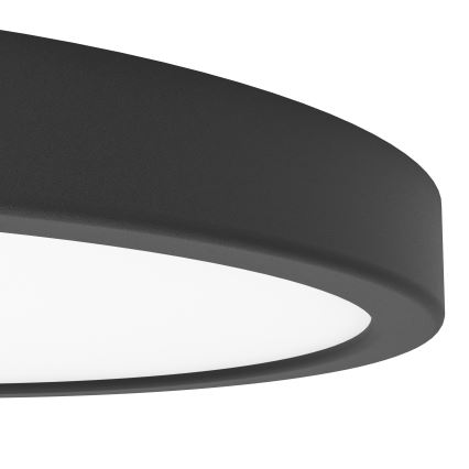 Eglo - LED kupatilsko plafonsko svetlo, 14,2 W, 230 V, 2700/4000/6500 K, prečnik 27,8 cm, IP44, crno