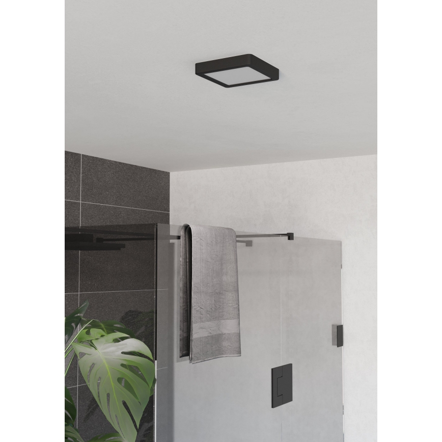 Eglo - LED plafonsko svetlo za kupatilo LED/7W/230V 15x15 cm IP44 crna