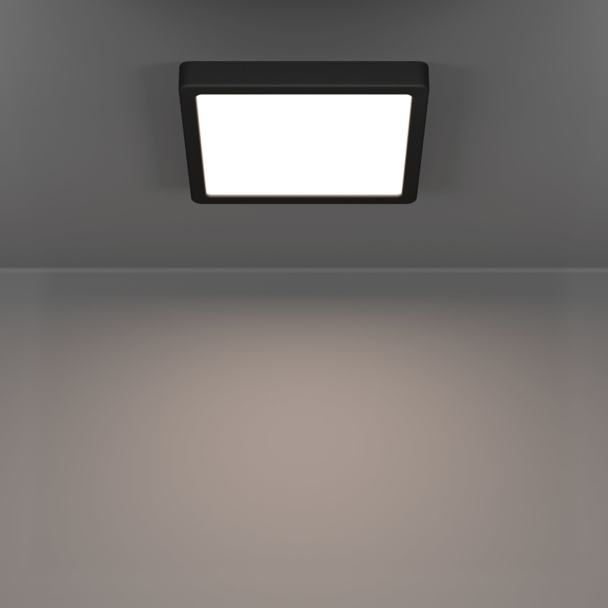 Eglo - LED stropno svetlo za kupatilo LED/10,5W/230V 22x22 cm IP44 crna