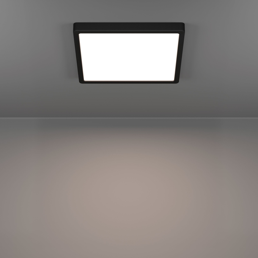 Eglo - LED plafonsko svetlo za kupatilo, LED/13W/230V, 2700/4000/6500K, 29x29 cm, IP44, crno