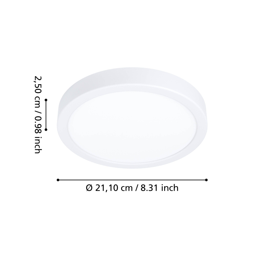 Eglo - LED plafonsko svetlo za kupatilo LED/11,5W/230V 2700/4000/6500K prečnik 21,1 cm IP44 belo