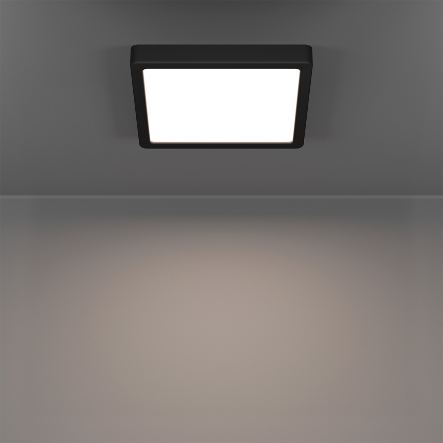 Eglo - LED RGBW prigušiva plafonsko svetlo za kupatilo LED/10,5W/230V 2700-6500K 22x22 cm IP44 crna