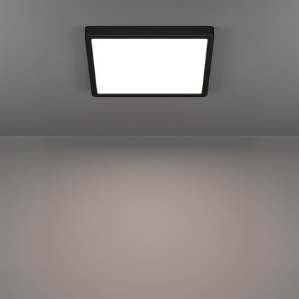 Eglo - LED RGBW prigušiva plafonsko svetlo za kupatilo LED/13,5W/230V 2700-6500K 29,5x29,5 cm IP44 crna
