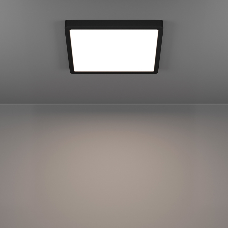 Eglo - LED RGBW prigušiva plafonsko svetlo za kupatilo LED/13,5W/230V 2700-6500K 29,5x29,5 cm IP44 crna