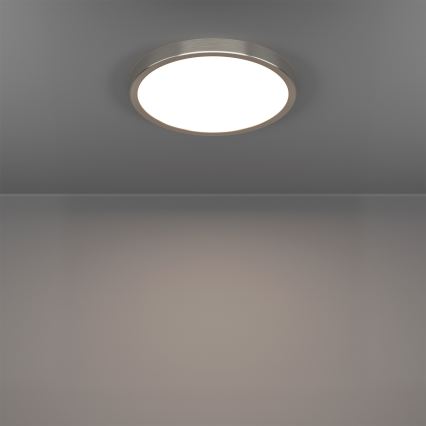 Eglo - LED RGBW prigušiva kupatilsko plafonsko svetlo LED/14,3W/230V 2700-6500K prečnik 27,8 cm IP44 mat hrom