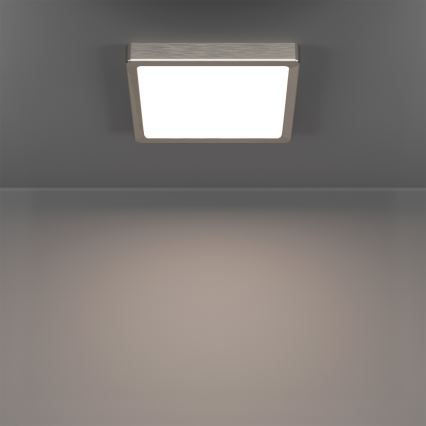 Eglo - LED RGBW prigušiva kupatilska plafonska svetiljka LED/10,5W/230V 2700-6500K 22x22 cm IP44 mat hrom