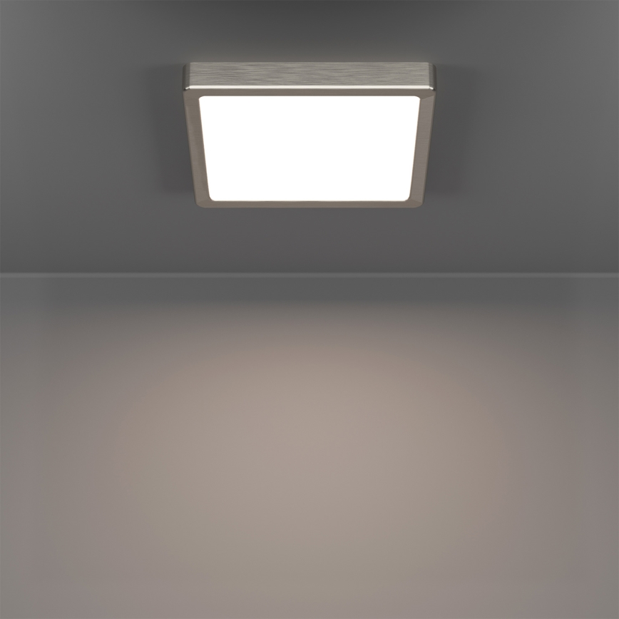 Eglo - LED RGBW prigušiva kupatilska plafonska svetiljka LED/10,5W/230V 2700-6500K 22x22 cm IP44 mat hrom