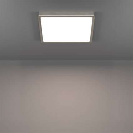Eglo - LED RGBW prigušiva plafonska lampa za kupatilo LED/13,5W/230V 2700-6500K 29,5x29,5 cm IP44 mat hrom
