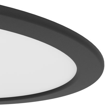 Eglo - LED ugradno plafonsko svetlo LED/18,5W/230V 2700/4000/6500K preč. 21,6 cm crno