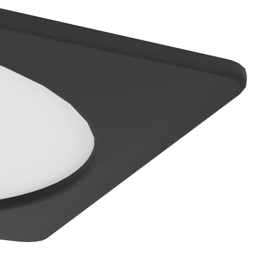 Eglo - LED ugradno plafonsko svetlo LED/10,5W/230V 2700/4000/6500K 16,6x16,6 cm crno