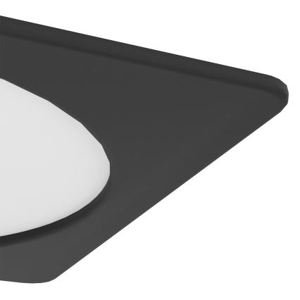 Eglo - LED ugradno stropno svetlo LED/18,5W/230V 2700/4000/6500K 21,6x21,6 cm crna