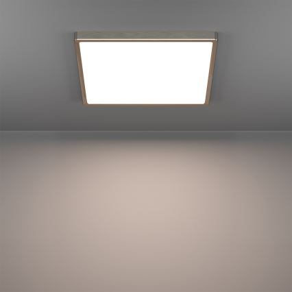 Eglo - LED RGBW prigušiva plafonska lampa za kupatilo LED/17,8W/230V 2700-6500K 39x39 cm IP44 matni hrom