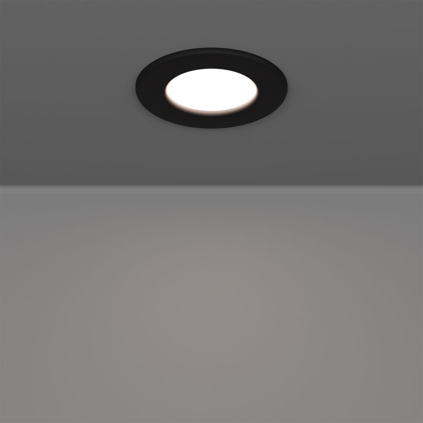 Eglo - SET 3x LED RGBW prigušiva ugradna kupatilska lampa LED/2,8W/230V 2700-6500K prečnik 8,8 cm IP44 crna