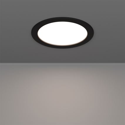 Eglo - LED RGBW prigušiva kupatilsko ugradno stropno svetlo LED/9,5W/230V 2700-6500K prečnik 16,8 cm IP44 crna