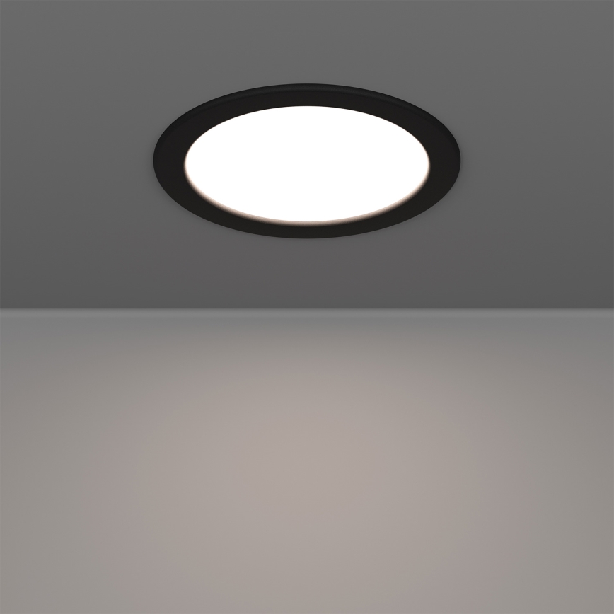Eglo - LED RGBW prigušiva kupatilsko ugradno stropno svetlo LED/9,5W/230V 2700-6500K prečnik 16,8 cm IP44 crna
