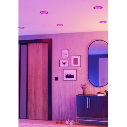 Eglo - LED RGBW prigušiva kupatilska ugradna svetiljka LED/9,5W/230V 2700-6500K prečnik 16,8 cm IP44 mat hrom