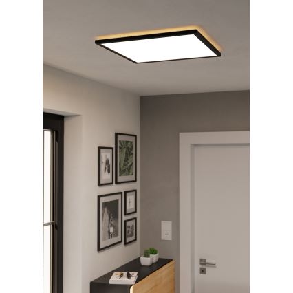 Eglo - LED kupatilsko plafonsko svetlo LED/17W/230V 2700/4000/6500K 50x50 cm IP44 crno