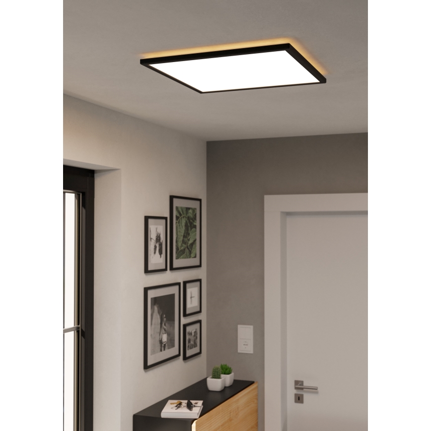 Eglo - LED kupatilsko plafonsko svetlo LED/17W/230V 2700/4000/6500K 50x50 cm IP44 crno