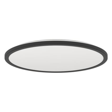 Eglo - LED prigušiva plafonska svetiljka za kupatilo LED/16,8W/230V 2700-6500K prečnik 50 cm IP44 crna + daljinski upravljač