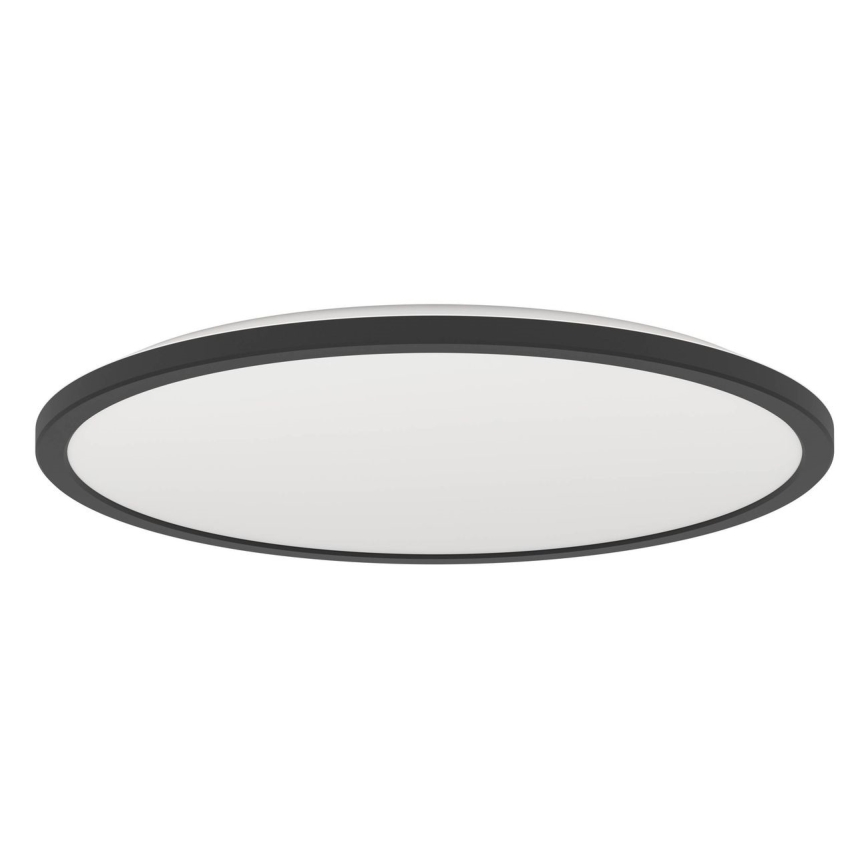Eglo - LED prigušiva plafonska svetiljka za kupatilo LED/16,8W/230V 2700-6500K prečnik 50 cm IP44 crna + daljinski upravljač