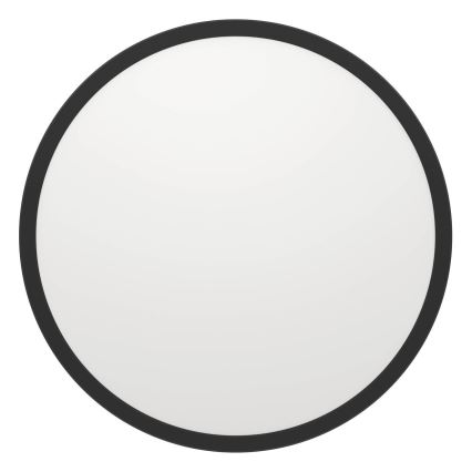 Eglo - LED prigušiva plafonska svetiljka za kupatilo LED/16,8W/230V 2700-6500K prečnik 50 cm IP44 crna + daljinski upravljač