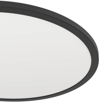 Eglo - LED prigušiva plafonska svetiljka za kupatilo LED/16,8W/230V 2700-6500K prečnik 50 cm IP44 crna + daljinski upravljač