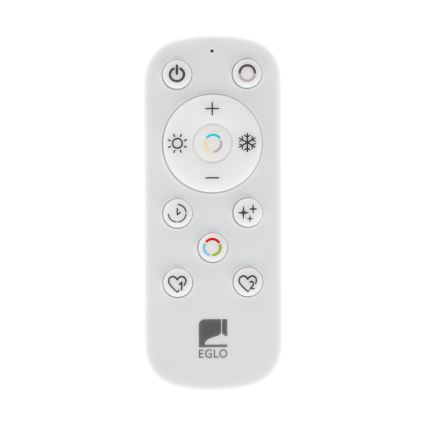 Eglo - LED prigušiva plafonska svetiljka za kupatilo LED/17W/230V 2700-6500K 50x50 cm IP44 bela + daljinski upravljač